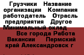 Грузчики › Название организации ­ Компания-работодатель › Отрасль предприятия ­ Другое › Минимальный оклад ­ 18 000 - Все города Работа » Вакансии   . Пермский край,Александровск г.